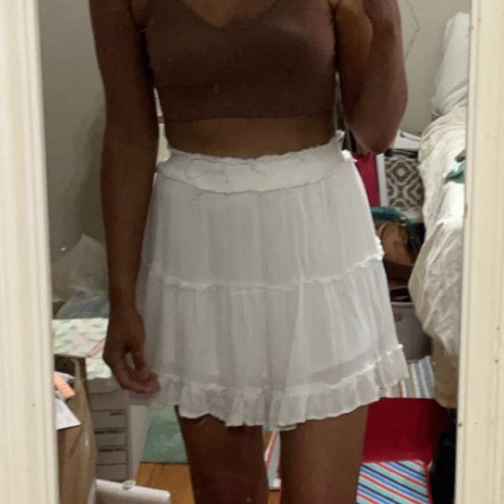 Showpo | White “Outside The Line” Skirt